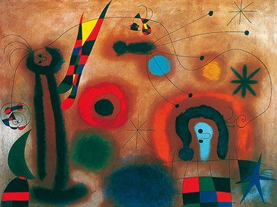 Libelle Mit Roten Flugeln Eine Schlange Jagend Joan Miro